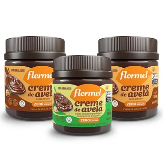 Kit Cremes De Avelã Zero Açúcar Flormel