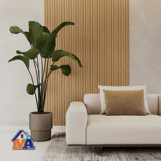 Kit Revestimento Painel De Parede Ripado Decorativo MDF 45x11