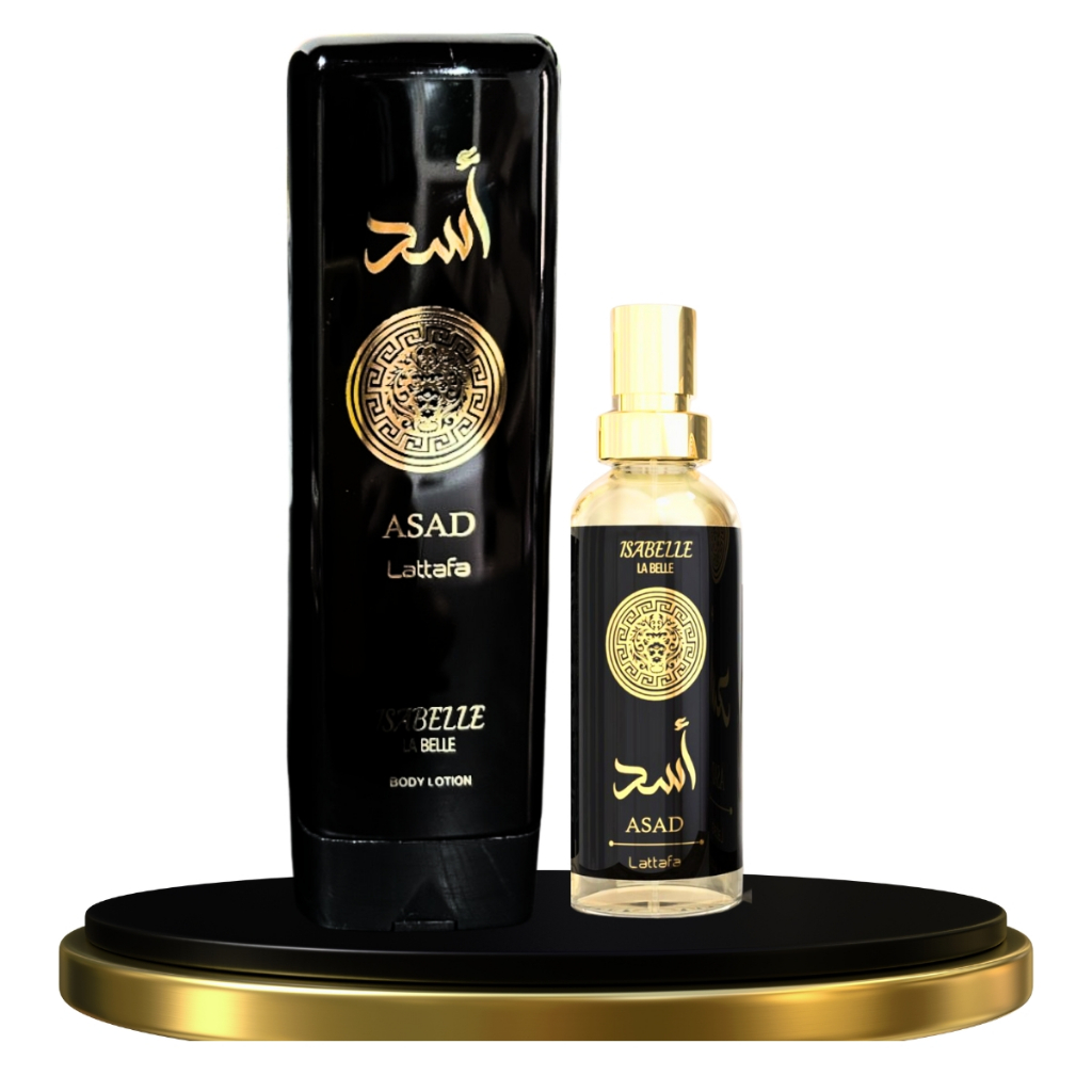 Kit Asad Perfume e Creme Hidratante Corporal Lattafa Parfum Isabelle La ...