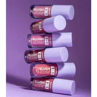 Bauny - Blush Líquido Soft Cream 3 em 1 Facial Rosto Labios e Olhos