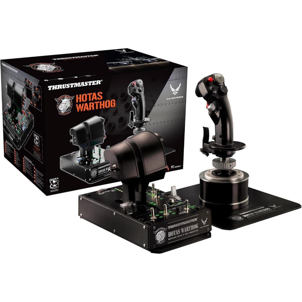 Thrustmaster Hotas Warthog Joystick Flight Stick + Throttle