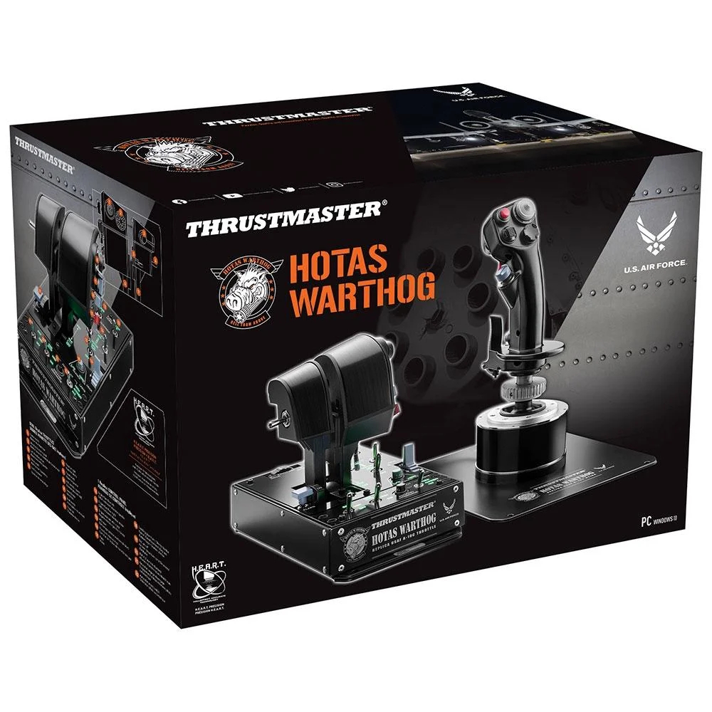 Thrustmaster Hotas Warthog Joystick Flight Stick + Throttle