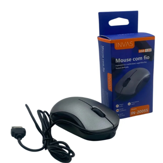 Mouse com Fio - Invas IN-20055 | Shopee Brasil