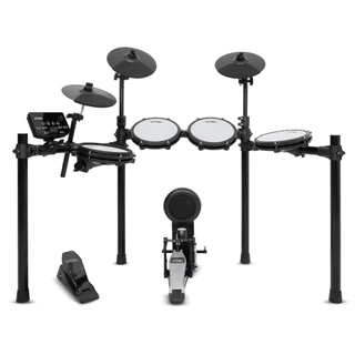 Bateria Eletrônica Voik BOOST-700 MIDI USB Pad Mesh 8 Peças 15 Kits Caixa Dual Zone Kick Pad + Baquetas Profissional em Oferta na Shopee