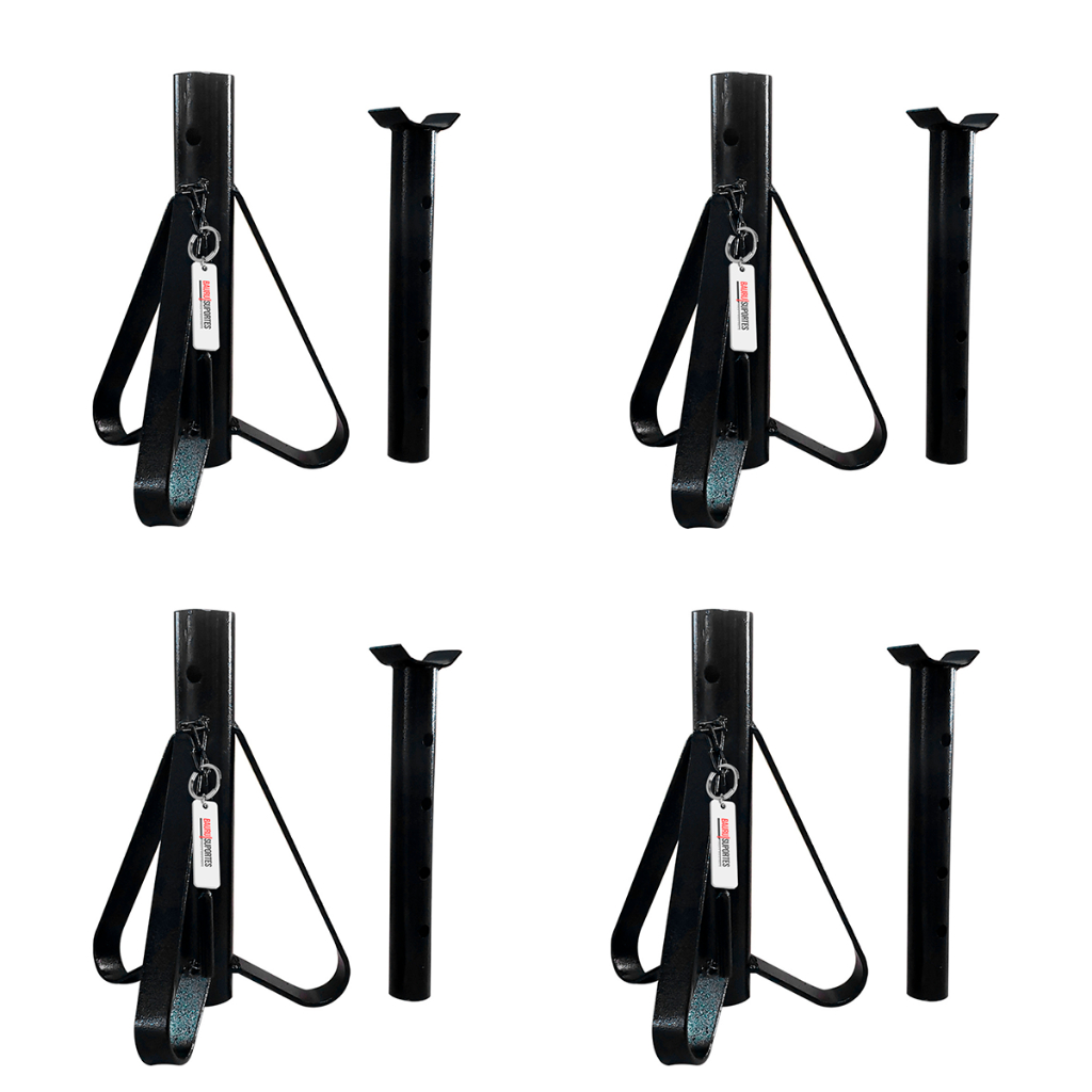 Kit Com 4 Cavaletes Tripé De Apoio Para Carros - Até 2 Ton