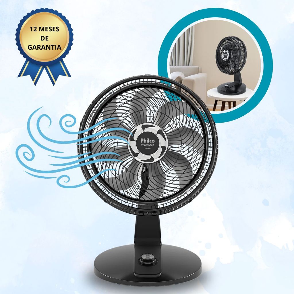 Ventilador de Mesa e Chão Potente Turbo Refrigerador de Ar Portátil ...