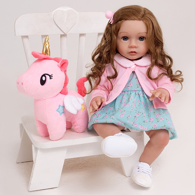 Boneca Bebê Realista Anano Silicone Bonecas Reborn De 17 Polegadas Que Parecem Reais E Realistas Tamanho Recém-Nascido M