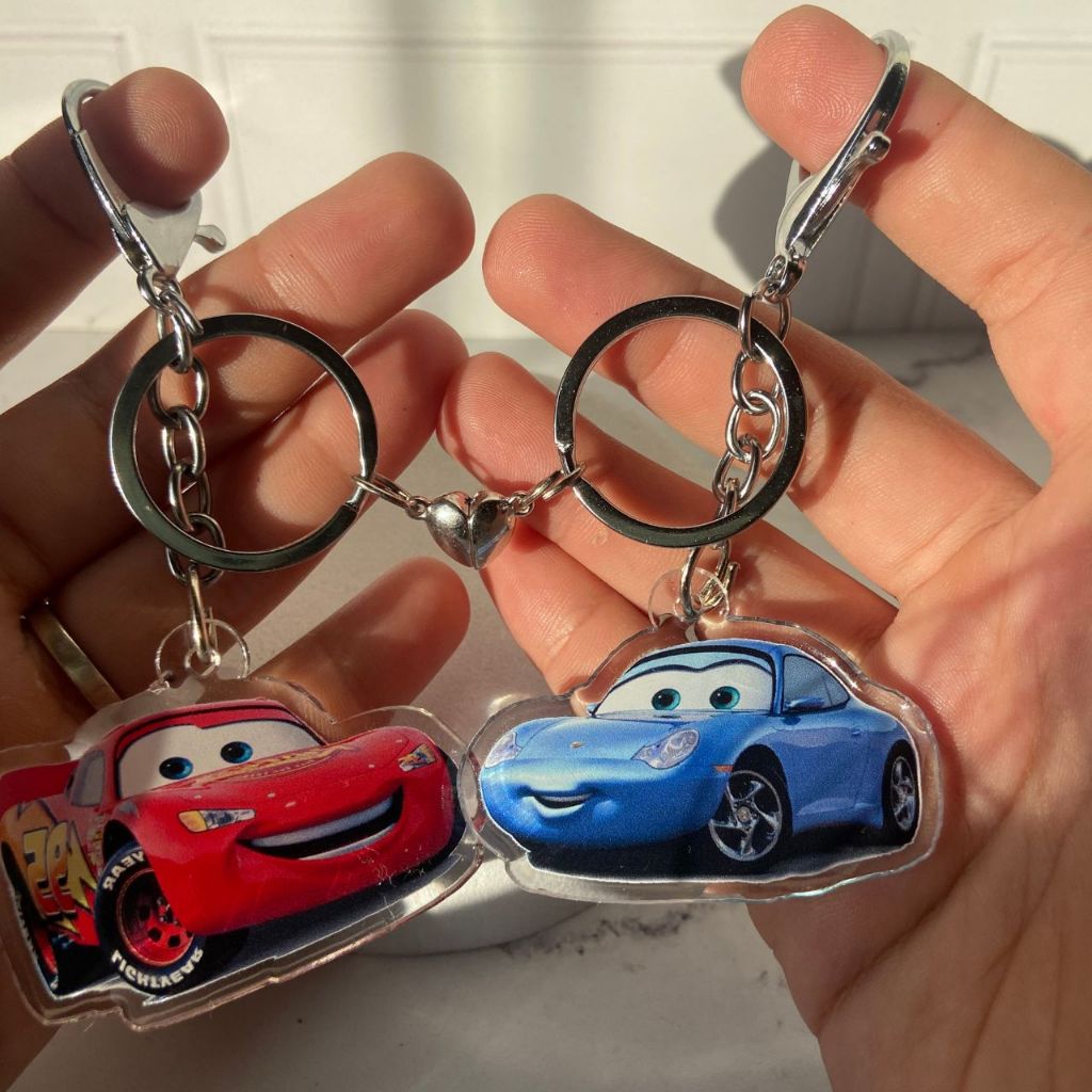 Chaveiros Relampago McQueen & Sally Chaveiro Carros | Shopee Brasil
