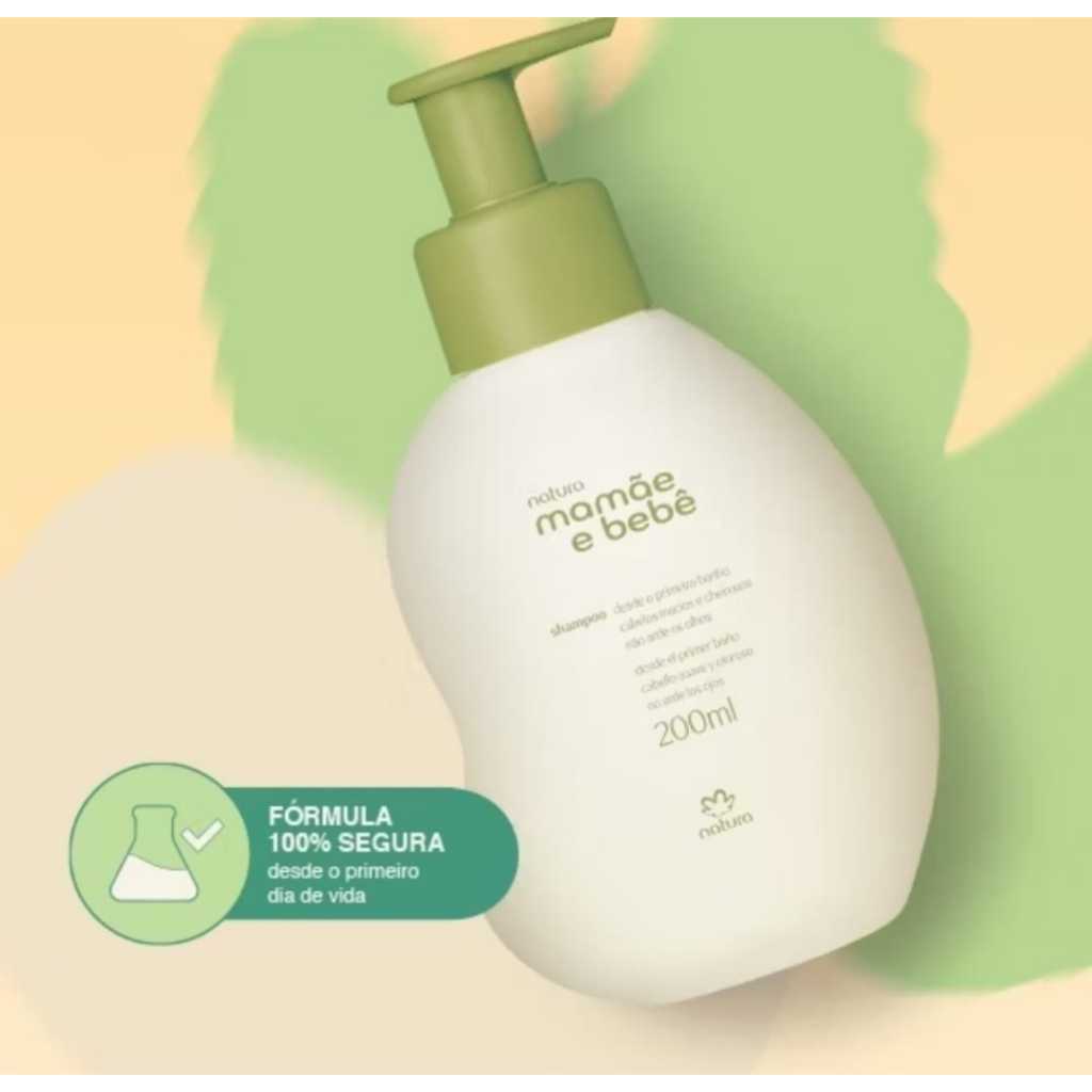 Shampoo Natura Mamãe E Bebê 200ml Não Arde os Olhos. | Shopee Brasil