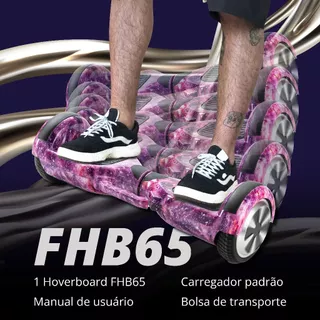 Hoverboard Overboard Infantil Skate Elétrico 6.5" Led Bluetooth Bateria De Grande Capacidade Endurance Forte