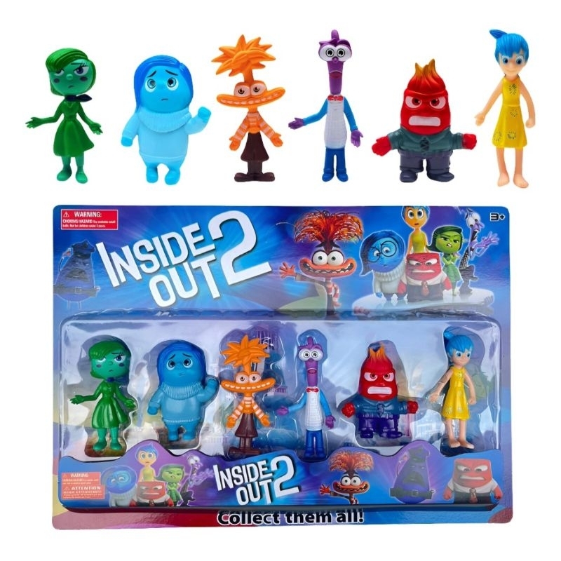 Coleção 6 Bonecos Divertidamente 2 Disney | Shopee Brasil