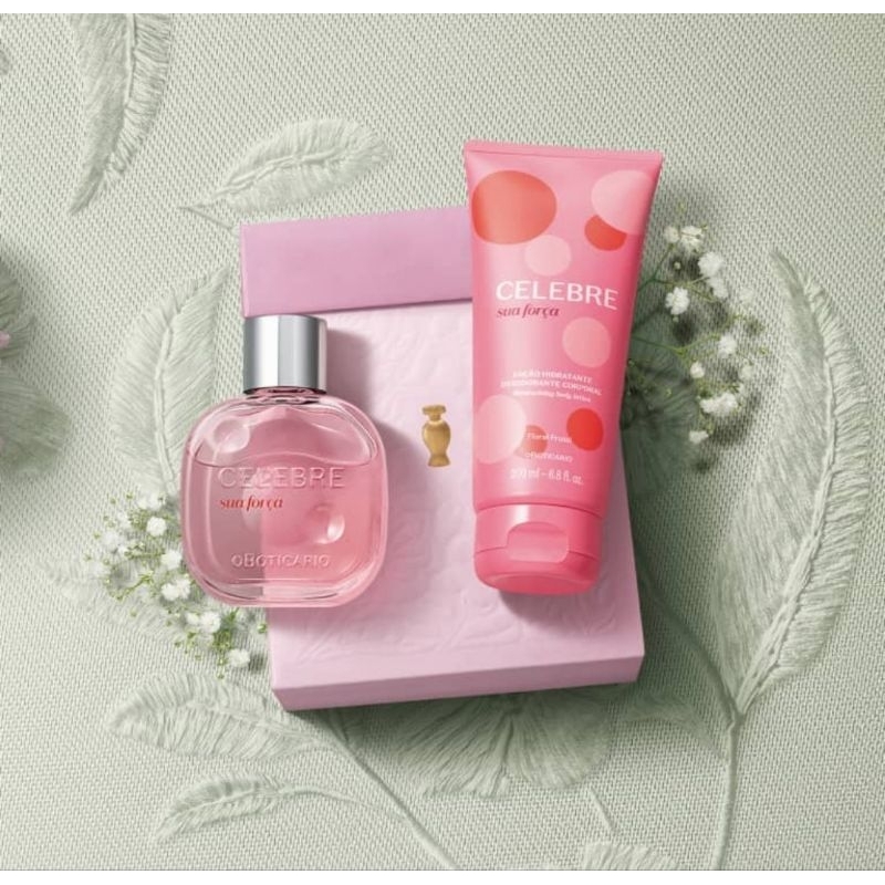 kit Presente Celebre sua Força perfume feminino Floral Frutal Mães 2025 ...