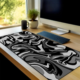 Mouse Pad Gamer Abstrato Antiderrapante Grande 70x35 80x35 90x40 90x50 cm Anime Borda Costurada m2107
