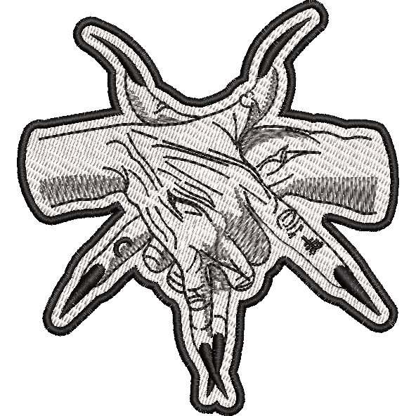 Patch Pentagrama mãos bordado