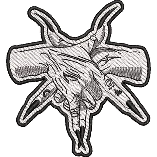 Patch Pentagrama mãos bordado