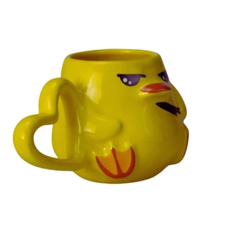 Caneca Psicopato 3D Cerâmica Esmaltada 300ML Xícara Pato Fofa