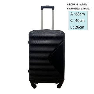 Mala De Viagem 20kg -23Kg ABS Despachar Mala Media 20Kilos - 23 Kilos Com Roda 360 E Senha Promoção