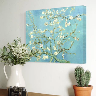 Quadro Van Gogh Amendoeira em flor Obras de artes em tela acetinada