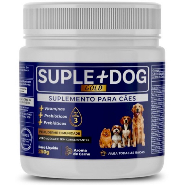 Suplemento Cães - Reduz Odor das Fezes e Alivia Coceiras Cachorro Pet ...