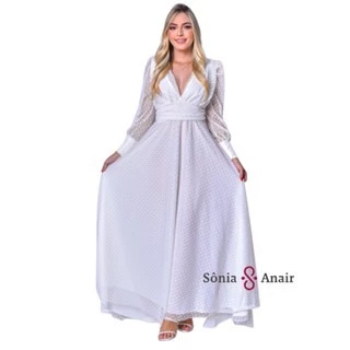 Vestido de Noiva Civil em Tule Poá, Casamento, elegante moda feminina 2024