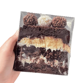 100 unidades - Embalagem Acetato para Slice Cake, Fatia Bolo/Torta