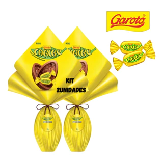 Kit 2 Ovo De Páscoa Caribe 229g Sabor Banana Novidade Garoto Sucesso de Vendas Voltou!!