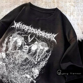 Camiseta Camisa T-shirt gótica 𝐆𝐨𝐭𝐡 𝐕 𝐒𝐤𝐮𝐥𝐥𝐬 𝐀𝐞𝐬𝐭𝐡𝐞𝐭𝐢𝐜 4/6