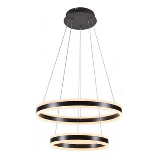 Pendente Em Metal Escovado Preto E Acrilico bivolt DCD03018