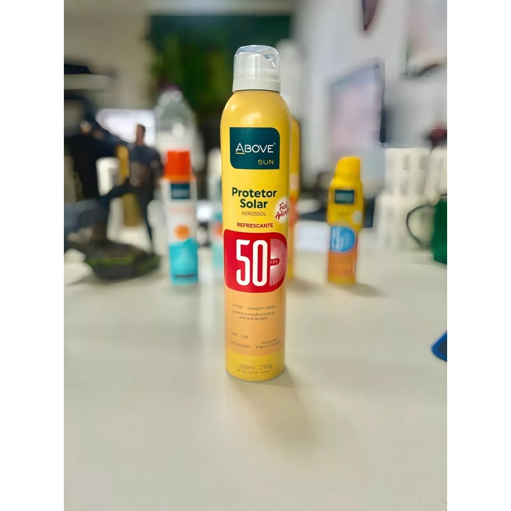 Protetor Filtro Solar Aerosol Spray Fator 50fps Above 350ml | Shopee Brasil