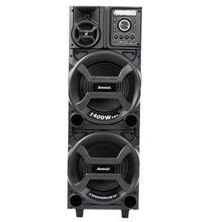 Caixa de Som ACA 1402 Titan Black 1400W Torre Amvox Duplo Woofer de 10" Led TWS Bivolt Bluetooth em Oferta na Shopee