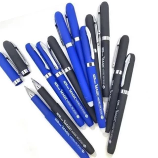 Caneta Mágica Apagável Ponta 0,8mm Caixa 6/12 unidades Azul E Preta Esferográfica em Oferta na Shopee