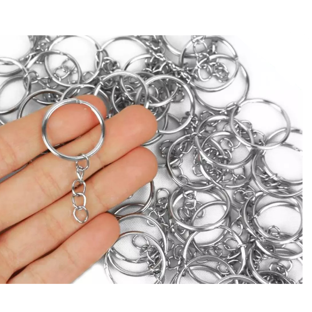 Argola Para Chaveiro Com Corrente Tamanho 20mm - 24mm Varios Kits