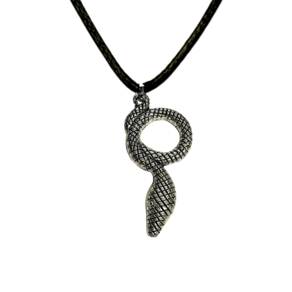 Collana Serpente Cobra Naja DUOWEI Con Smalto Floreale – Ciondolo In Lega Ipoallergenica, Catena In Acciaio 20,4''