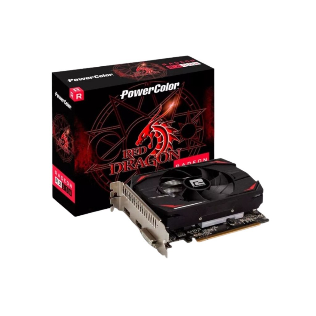 Placa De Vídeo Amd Powercolor Red Dragon Radeon Rx 500 Series Rx 550 ...
