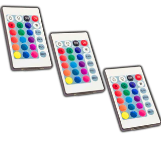 Kit Controlador Para Fita Led Controle RGB Modelo Padrão Neon Carro Casa Fita Led Controle Decoração Luz RGB