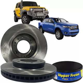 Par Disco Freio Dianteiro Troller T4 Ranger 4x2 4x4 em Oferta na Shopee