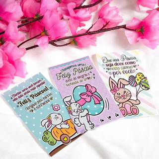 Cartões Feliz Páscoa - 25/50/100 unidades Pronta Entrega em Oferta na Shopee