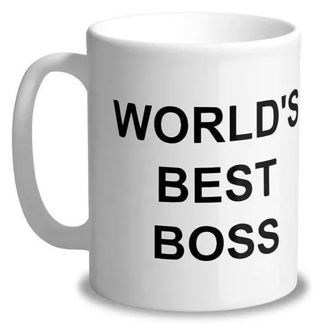 Worlds best boss mug, the office mug Dunder Mifflin 11oz
