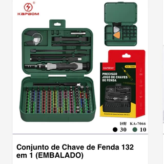 PRECISAO JOGO DE CHAVE DE FENDA 132 em 1 kapbom ka-7066