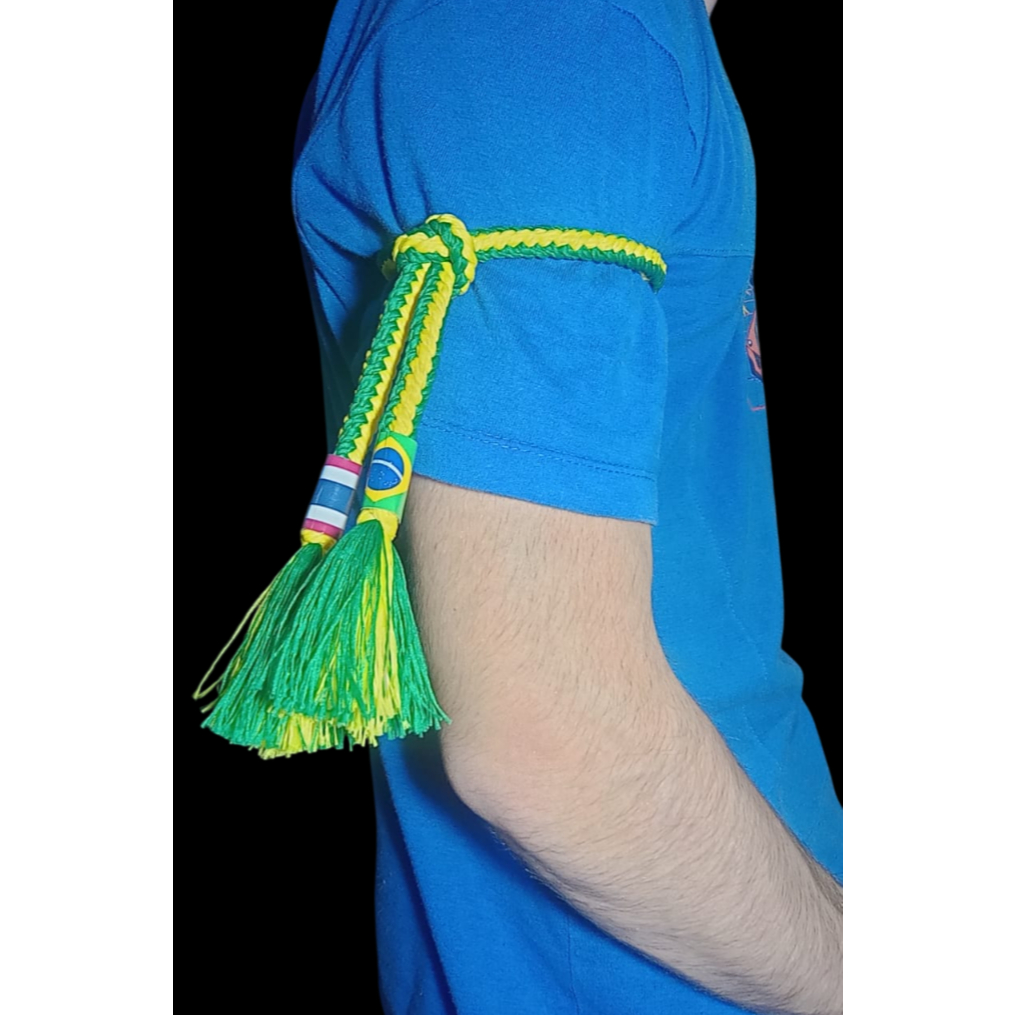 Prajied/Kruang Amarelo e verde/Amarelo ponta verde Graduação Muay Thai em Oferta na Shopee