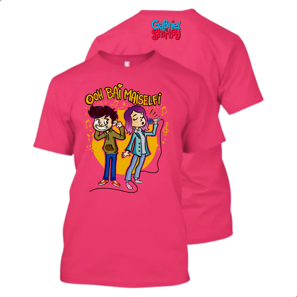 Camiseta Gabriel E Shirley Infantil Show Festa World Pink Juvenil Game ...
