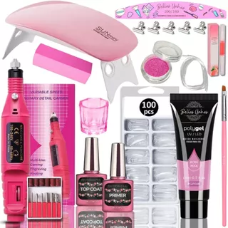 Kit Polygel Poligel Alongamento Unhas Completo Profissional Mini Cabine - Envio Imediato em Oferta na Shopee