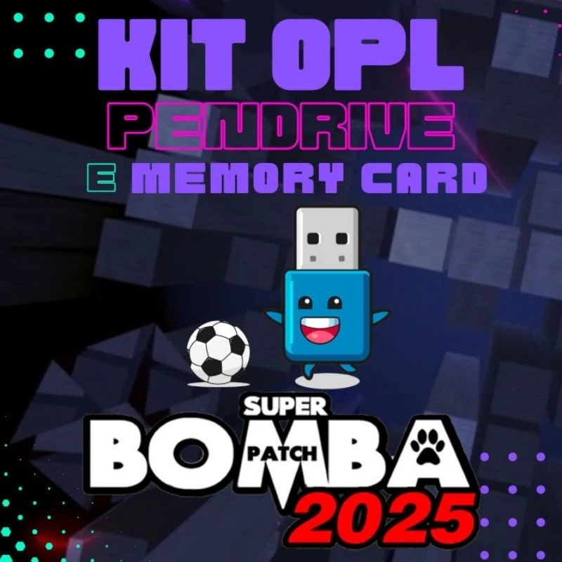 Kit OPL para Playstation 2 / Memory Card + Pendrive 64Gb