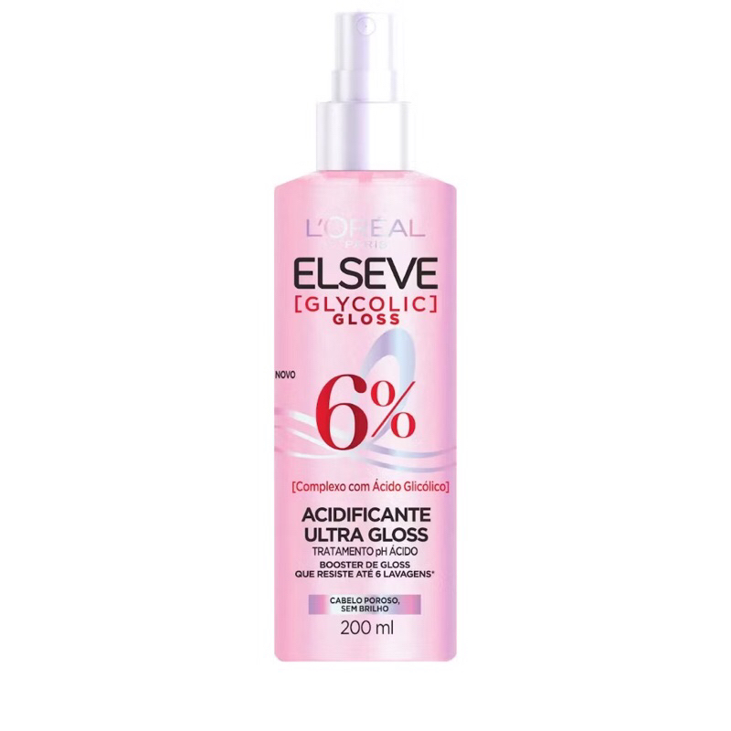 ACIDIFICANTE CAPILAR GLYCOLIC GLOSS BRILHO DURADOR RESISTE POR ATÉ 6 LAVAGENS 200ML