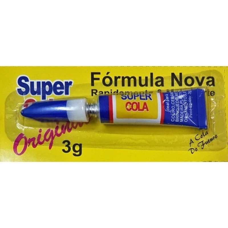Super cola instantânea(cartela com 12 unidades) | Shopee Brasil