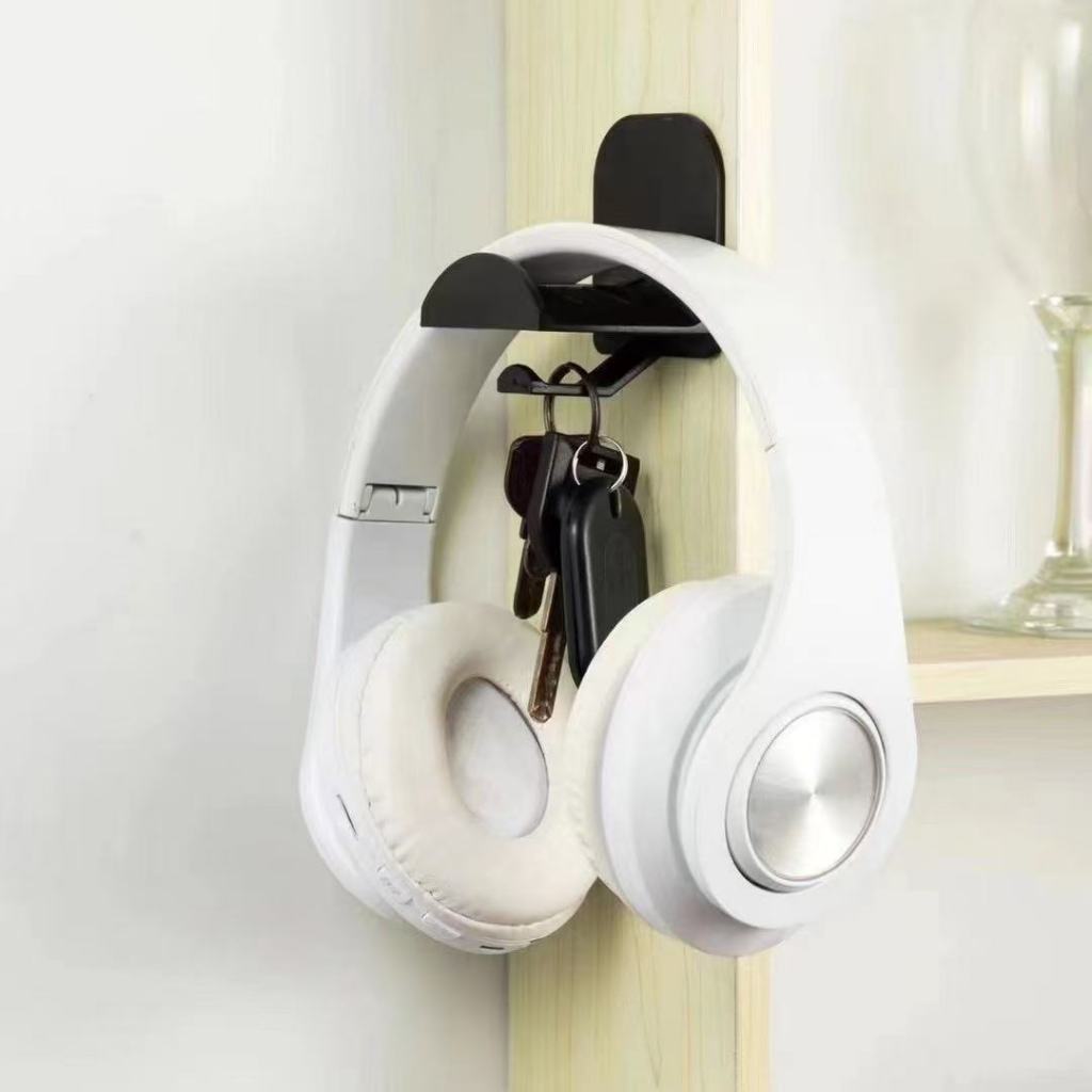Suporte Headset Gamer Headphone Fone De Ouvido Parede Eco Cor Preto