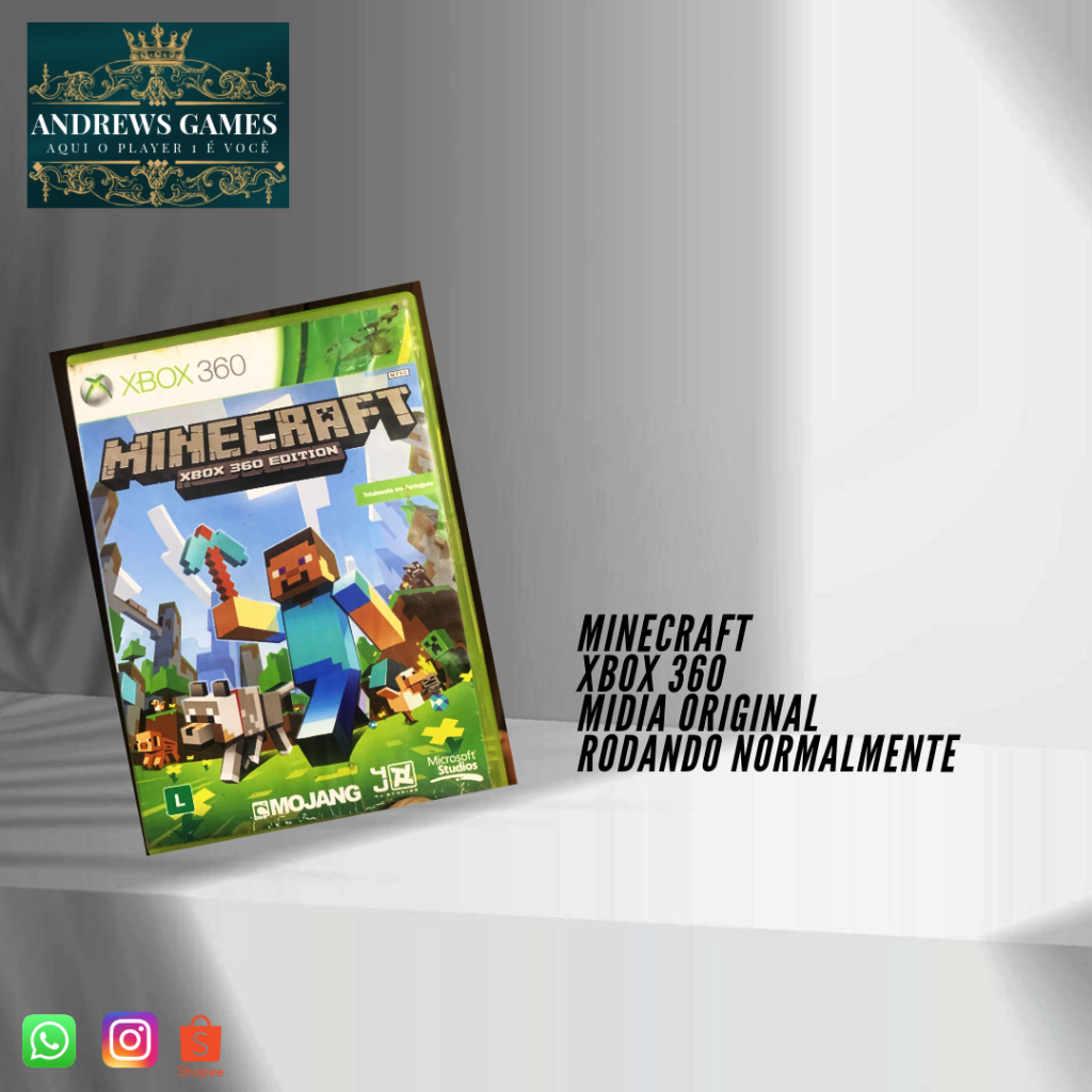 Minecraft Xbox 360 em Oferta | Shopee 2026