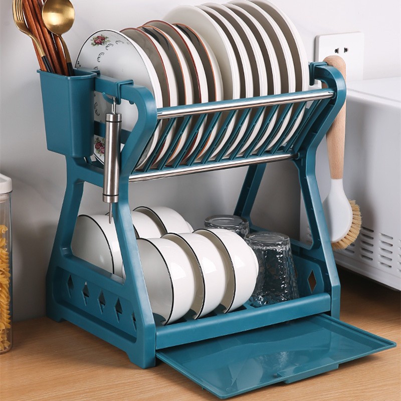 Escorredor de pratos de cozinha removível para pratos e talheres de plástico Top Home | Shopee Brasil