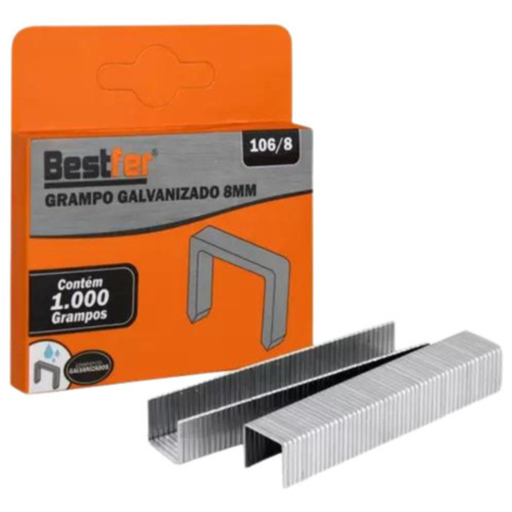 Kit 3.000 Grampos para Grampeador Profissional para Madeira Tapeçaria ...