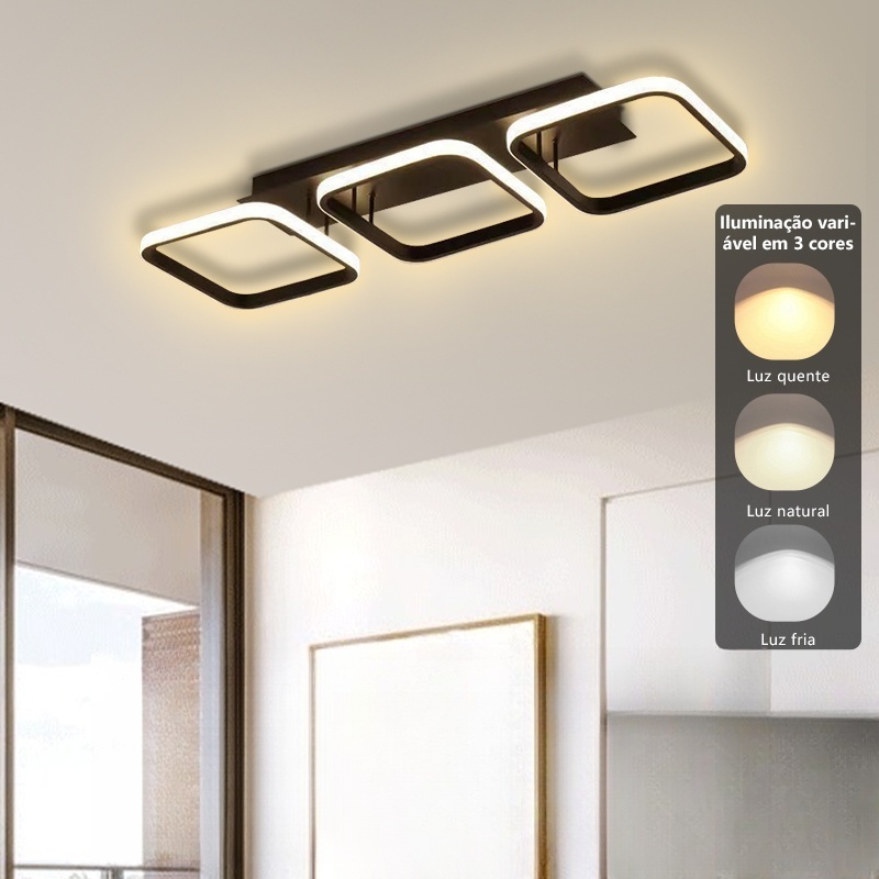 3 Cores(110V/220V)Luminária De Teto Led Minimalista Moderna Pendente Lustre Plafon para Sala Quarto Cozinha Ceiling Ligh